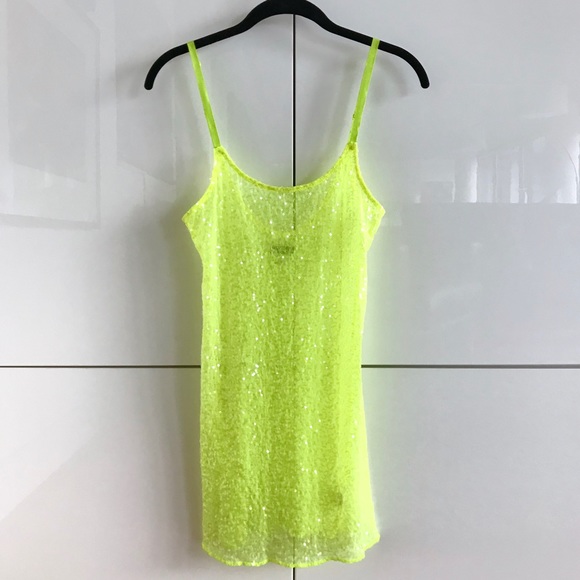 Free People Other - Like New Free People Intimates Sequin Lime Slip